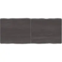 vidaXL Dessus de table bois massif traité bordure assortie
