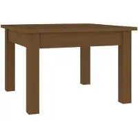 vidaXL Table basse marron miel 45x45x30 cm pin massif