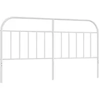vidaXL Tête de lit de rechange en métal blanc 180 cm