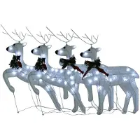 vidaXL Décoration de Noël à LED Rennes
