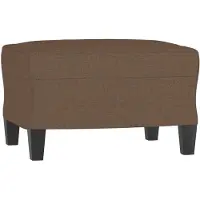 vidaXL Repose-pied Marron 60x50x41 cm Tissu
