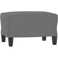 vidaXL Repose-pied Gris foncé 60x50x41 cm Tissu microfibre