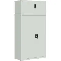 vidaXL Classeur gris clair 90x40x180 cm acier