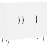 vidaXL Sideboard Blanc 90x34x80 cm Bois composite
