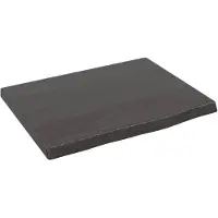vidaXL Étagère murale marron foncé 40x30x2 cm bois chêne massif traité