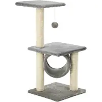 vidaXL Arbre à chat Sisal 65 cm Gris