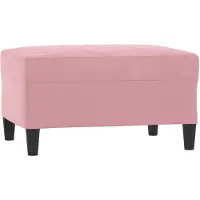 vidaXL Repose-pied Rose 70x55x41 cm Velours