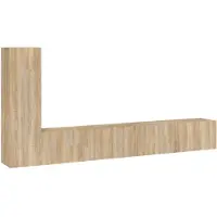 vidaXL Ensemble d'armoires TV 3 pièces en bois composite chêne Sonoma