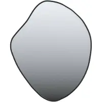 vidaXL Miroir mural noir 50x40 cm