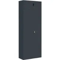 vidaXL Classeur anthracite 90x40x240 cm acier