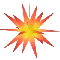 vidaXL Étoile de Noël LED pliable rouge 57 cm