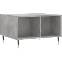 vidaXL Table basse gris béton 60x50x36,5 cm Bois composite