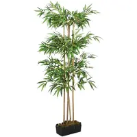 vidaXL Bambou artificiel 760 feuilles 120 cm vert