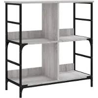 vidaXL Bibliothèque sonoma gris 78,5x33x82 cm bois d'ingénierie