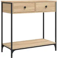 vidaXL Table console chêne sonoma 75x34,5x75 cm bois d'ingénierie