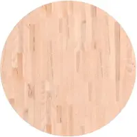 vidaXL Dessus de table Ø80x1,5 cm rond bois massif de hêtre