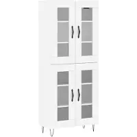 vidaXL Highboard blanc 69,5x34x180 cm Bois composite