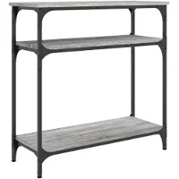 vidaXL Table console sonoma gris 75x29x75 cm bois d'ingénierie