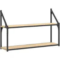 vidaXL Étagère murale 2 niveaux chêne sonoma 80x21x51 cm