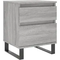 vidaXL Table de chevet sonoma gris 40x35x50 cm bois d’ingénierie