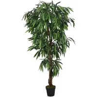 vidaXL Manguier artificiel 600 feuilles 150 cm vert