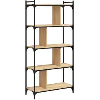 vidaXL Bibliothèque 5 niveaux chêne sonoma 76x32x158 cm