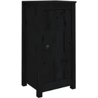 vidaXL Sideboards 2 pcs. noir 39x35x80 cm pin massif