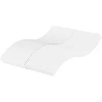 vidaXL Matelas mousse blanc 120x200 cm degré de fermeté H2 H3