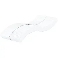 vidaXL Matelas en mousse blanc 90x190 cm dureté H2 H3
