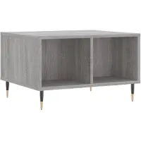 vidaXL Table basse Gris Sonoma 60x50x36,5 cm Bois composite