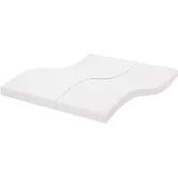 vidaXL Matelas mousse Blanc 160x200 cm 7 zones dureté 20 ILD