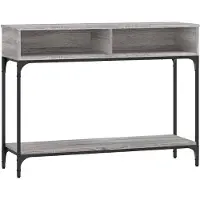 vidaXL Table console sonoma gris 100x30,5x75 cm bois d'ingénierie