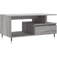 vidaXL Table basse Gris Sonoma 90x49x45 cm Bois composite