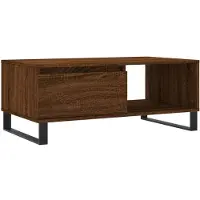 vidaXL Table basse marron imitation chêne 90x50x36,5 cm Bois composite