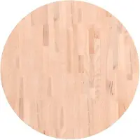 vidaXL Dessus de table Ø80x2,5 cm rond bois massif de hêtre