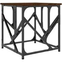 vidaXL Table basse marron aspect chêne 45x45x47,5 cm Bois composite