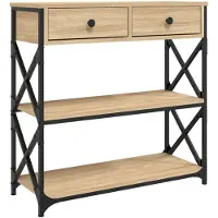 vidaXL Table console chêne sonoma 75x28x75 cm bois d'ingénierie