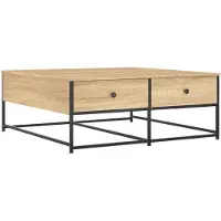 vidaXL Table basse chêne Sonoma 100x99x40 cm Bois composite
