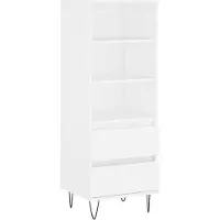 vidaXL Highboard blanc 40x36x110 cm Bois composite
