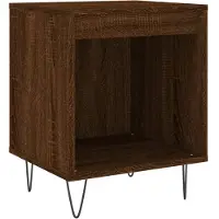 vidaXL Table de chevet chêne marron 40x35x50 cm bois d’ingénierie