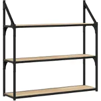 vidaXL Étagère murale 3 niveaux chêne sonoma 80x21x78,5 cm