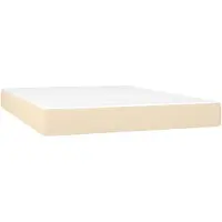 vidaXL Matelas à poches, crème, 140X190X20 Cm, tissu Lumarko !