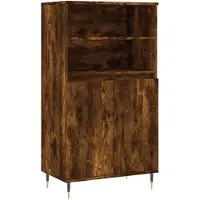 vidaXL Highboard chêne fumé 60x36x110 cm bois composite
