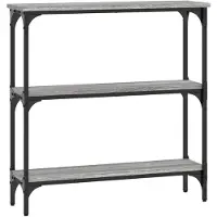 vidaXL Table console sonoma gris 75x22,5x75 cm bois d'ingénierie
