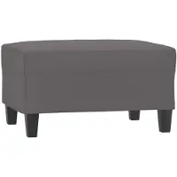 vidaXL Repose-pied Gris 70x55x41 cm Similicuir