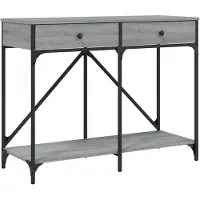 vidaXL Table console sonoma gris 100x39x78,5 cm bois d'ingénierie
