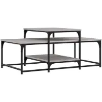 vidaXL Table basse Gris Sonoma 102x60x45 cm Bois composite