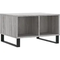 vidaXL Table basse Gris Sonoma 60x50x36,5 cm Bois composite
