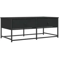 vidaXL Table basse noire 100x51x40 cm Bois composite
