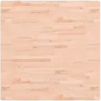 vidaXL Dessus de table 90x90x1,5 cm carré bois massif de hêtre